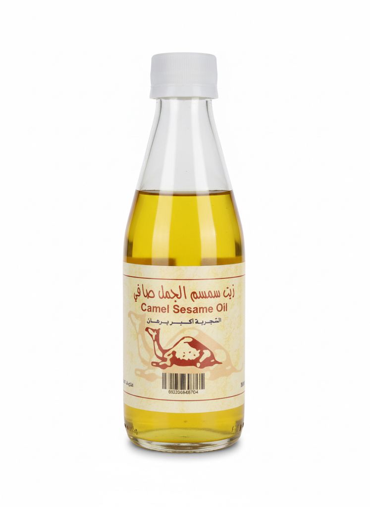 زيت سمسم الجمل صافي  من شركة مصنع جدة الأصلي 190مل 