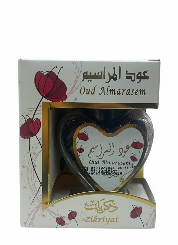 عود المراسيم هو عطر شرقي يتميز بمكونات من العود الهندي٣٠ غ