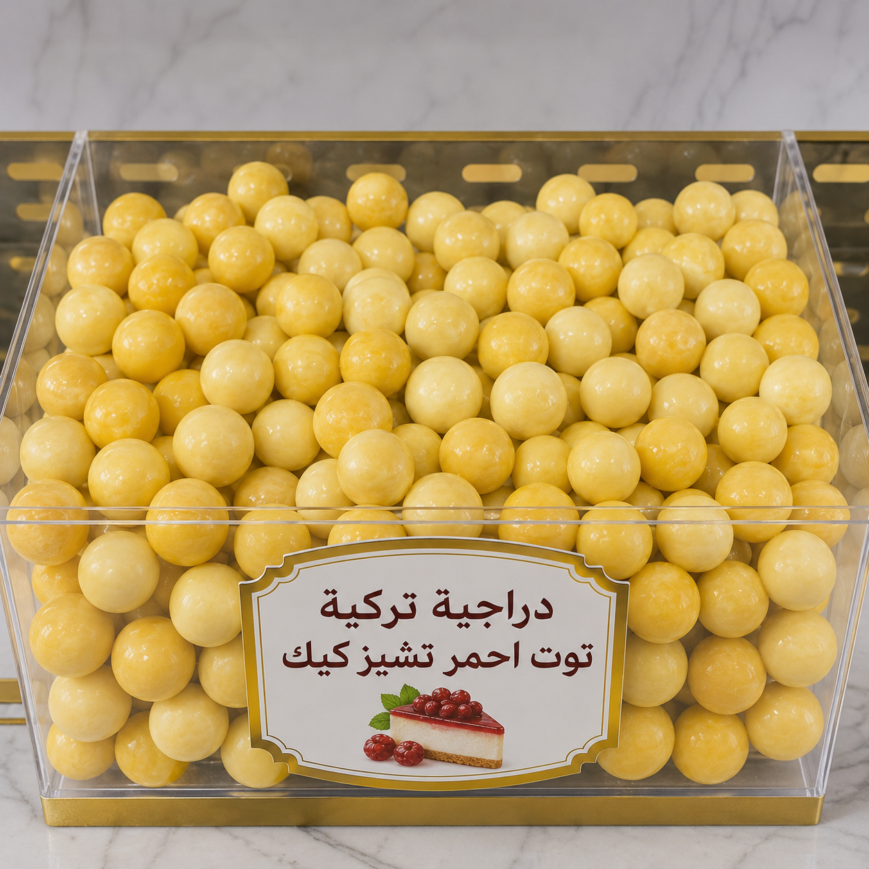 دراجية تركية توت احمر تشيز كيك